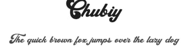 Chubiy by RGB Studio — Script Handwritten Font — thumbnail 1