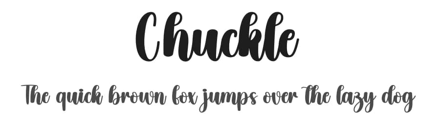 Chuckle by Scratchones — Script Handwritten Font