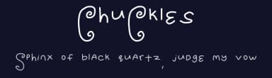 ChuCkles by Nerdle Pants — Script Handwritten Font — thumbnail 2