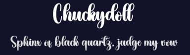 Chuckydoll by Scratchones — Script Handwritten Font — thumbnail 2