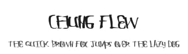 Chung Flew by Xerographer Fonts — Script Handwritten Font — thumbnail 1