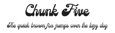 Chunk Five by PutraCetol Studio — Script Handwritten Font — thumbnail 1