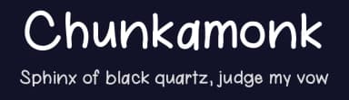 Chunkamonk by Lindsey Collins — Script Handwritten Font — thumbnail 2