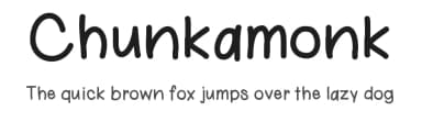 Chunkamonk by Lindsey Collins — Script Handwritten Font — thumbnail 1