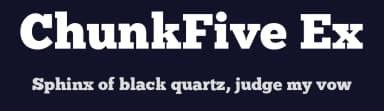 ChunkFive Ex by Peter Wiegel — Serif Font — thumbnail 2