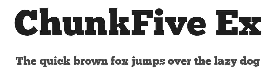 ChunkFive Ex by Peter Wiegel — Serif Font