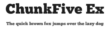 ChunkFive Ex by Peter Wiegel — Serif Font — thumbnail 1