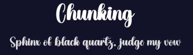 Chunking by Scratchones — Script Handwritten Font — thumbnail 2