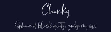 Chunky by Vunira Design — Script Handwritten Font — thumbnail 2
