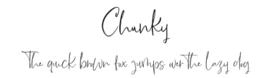 Chunky by Vunira Design — Script Handwritten Font — thumbnail 1