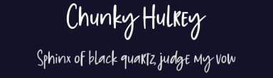 Chunky Hulrey by Allouse Studio — Script Handwritten Font — thumbnail 2