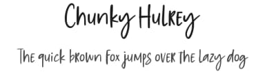 Chunky Hulrey by Allouse Studio — Script Handwritten Font — thumbnail 1