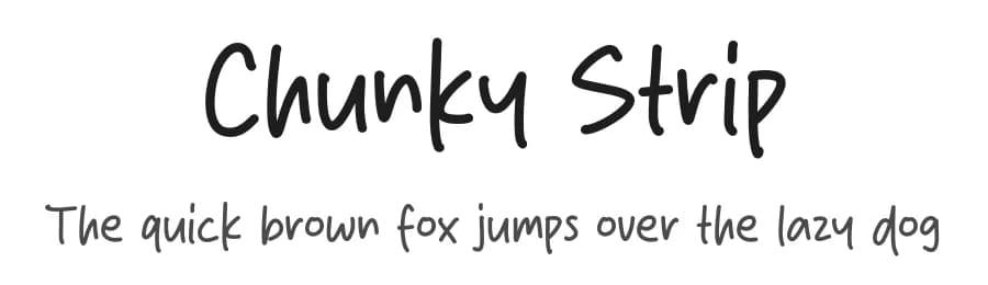 Chunky Strip by Origin Type — Script Handwritten Font