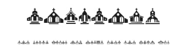 Churches by Vladimir Nikolic — Dingbats Font — thumbnail 1