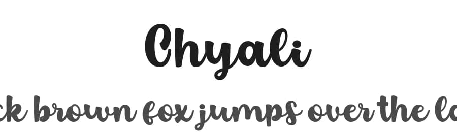 Chyali by Din Studio — Script Handwritten Font