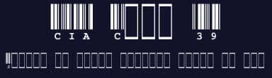 CIA Code 39 — Dingbats Font — thumbnail 2