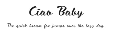 Ciao Baby by Roland Huse Design — Script Handwritten Font — thumbnail 1