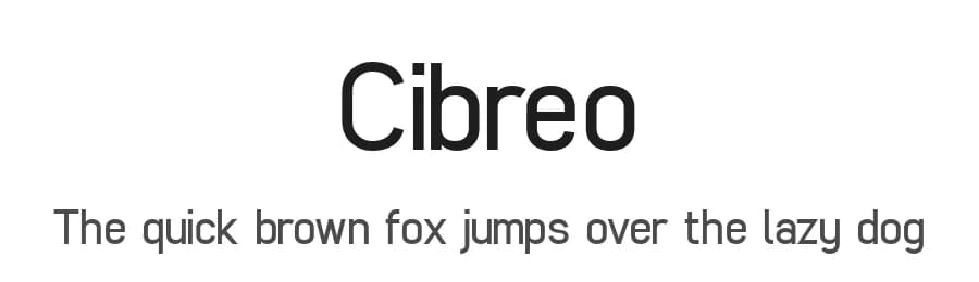 Cibreo by Zetafonts — Sans Serif Font