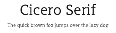 Cicero Serif by Ernesto Antón — Serif Font — thumbnail 1