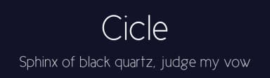 Cicle by TPK — Sans Serif Font — thumbnail 2