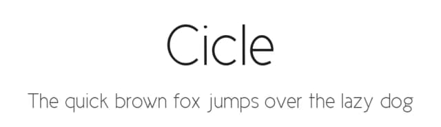 Cicle by TPK — Sans Serif Font