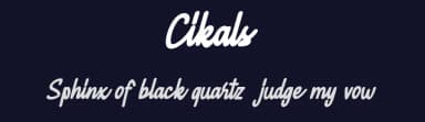Cikals by Vunira Design — Script Handwritten Font — thumbnail 2