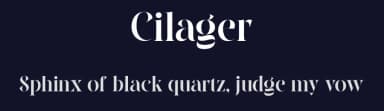 Cilager by Graptail Type Studio — Serif Font — thumbnail 2