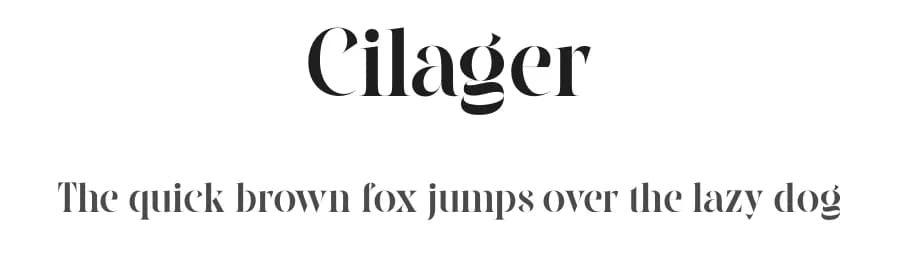 Cilager by Graptail Type Studio — Serif Font — preview 1