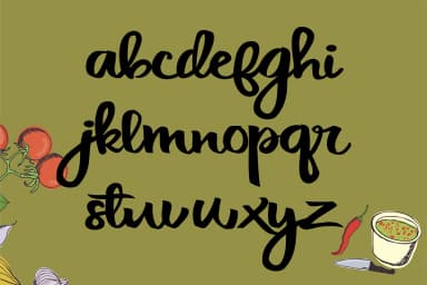 Cilantro Leaf Font by Illustration Ink — Script Handwritten Font — thumbnail 3