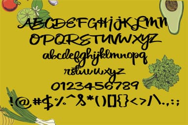 Cilantro Leaf Font by Illustration Ink — Script Handwritten Font — thumbnail 6