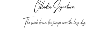 Cilladia Signature by Colative Studio — Script Handwritten Font — thumbnail 1