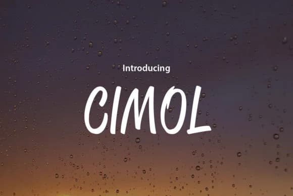 Cimol Font by da_only_aan — Script Handwritten Font