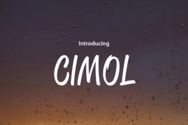 Cimol Font by da_only_aan — Script Handwritten Font — thumbnail 1