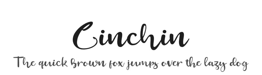 Cinchin by Joko Setiono — Script Handwritten Font