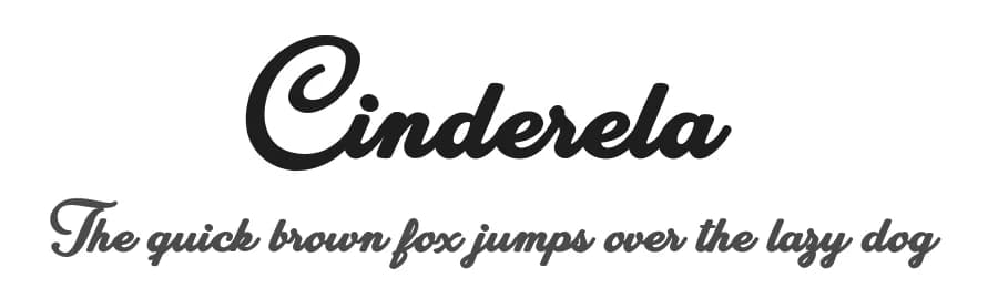 Cinderela by Billy Argel Fonts ® — Script Handwritten Font