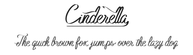 Cinderella by Vaiminit — Script Handwritten Font
