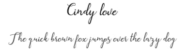 Cindy love by Marwah Store — Script Handwritten Font — thumbnail 1