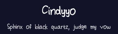 Cindyyo by Cindyyo — Script Handwritten Font — thumbnail 2