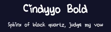 Cindyyo Bold by Cindyyo — Script Handwritten Font — thumbnail 2