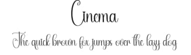 Cinema by Andi Moz — Script Handwritten Font — thumbnail 1
