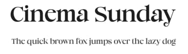 Cinema Sunday by Sansakerta — Serif Font — thumbnail 1