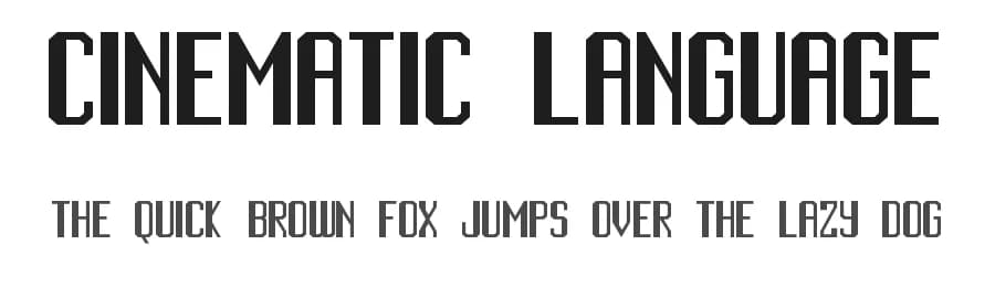 Cinematic Language by Geronimo Font Studios — Sans Serif Font