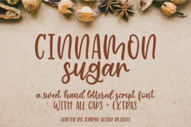 Cinnamon Sugar Script Font by jordynalisondesigns — Script Handwritten Font — thumbnail 1
