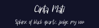 Cinta Mati by Bongkeng Art Studio — Script Handwritten Font — thumbnail 2