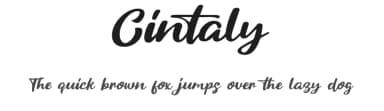 Cintaly by Khurasan — Script Handwritten Font — thumbnail 1