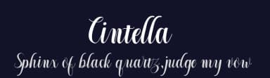 Cintella by Fajr's Type — Script Handwritten Font — thumbnail 2