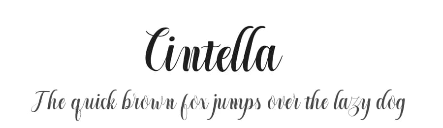 Cintella by Fajr's Type — Script Handwritten Font