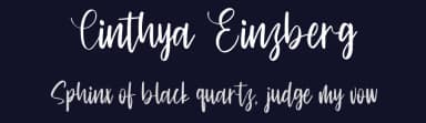 Cinthya Einzberg by StringLabs Creative Studio — Script Handwritten Font — thumbnail 2