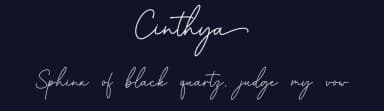 Cinthya by Graphix Line Studio — Script Handwritten Font — thumbnail 2