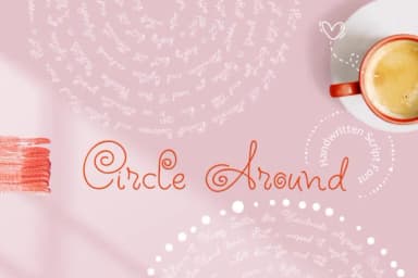 Circle Around Font by Happy Letters — Script Handwritten Font — thumbnail 1